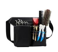 Sac Banane Pour Coiffeur Sac de taille for ciseaux de coiffeur professionnel, outil de salon de coiffure(Black)