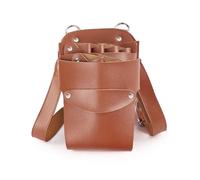 Sac Banane pour coiffeurs, Étui for Peigne à Ciseaux de barbier, Ceinture Taille(Brown)