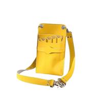 Sac Banane pour coiffeurs, Kit de Ciseaux Coiffeur en Cuir véritable, Cheveux(Yellow)