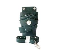 Sac Banane pour coiffeurs, Sac à Ciseaux Pochette de Taille Hommes Femmes Multifonction(Green)