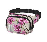 Sac banane pour course à pied, homme et femme, sac banane pour voyage, entraînement, randonnée, vase à fleurs violettes