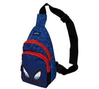 Sac banane pour enfant avec bandoulière réglable, 2 poches zippées, 24,5 x 13 x 8 cm, Spiderman, Sac banane avec bandoulière réglable