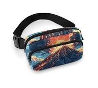 Sac banane pour femme avec bandoulière Volcano, poches zippées, sangle réglable, sac de hanche pour voyage, cyclisme, course à pied, randonnée, style, 20 x 13 cm, Style :, 20x13cm