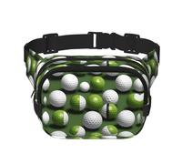 Sac banane pour femme avec imprimé balle de golf - Sac banane pour le voyage, la course à pied, la chasse pour adultes, noir, One Size