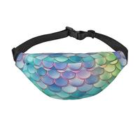 Sac banane pour femme et homme avec sangle réglable Motif girafe, Écailles de sirène Dreamy Gradient, Taille unique