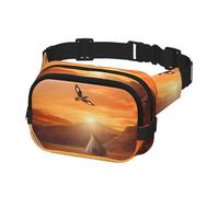 Sac banane pour femme et homme - Sac banane avec sangles réglables - Sac de poitrine de voyage - Noir - Taille unique, Noir , Taille unique