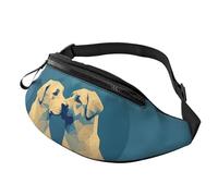 Sac banane pour femme - Grand sac à bandoulière tendance - Boîte aux lettres - Sac banane pour voyage, Love Puppies, Taille unique