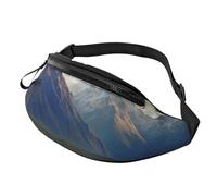 Sac banane pour femme - Grand sac à bandoulière tendance - Motif éléphant - Aquarelle, Montagne du parc national Cook, Taille unique