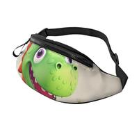 Sac banane pour femme - Grand sac à bandoulière tendance - Motif éléphant mignon - Pour voyage, Dinosaure mignon 2, Taille unique
