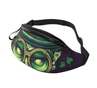 Sac banane pour femme - Grand sac à bandoulière tendance - Motif fleurs - Sac banane pour voyage, Happy St Patrick Day, Taille unique