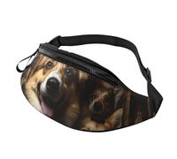 Sac banane pour femme - Grand sac à bandoulière tendance - Pingouin - Paysage glacé, Photos de Corgi, Taille unique