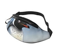 Sac banane pour femme - Grand sac à bandoulière tendance - Sac banane pour chien - Pour voyage, pingouin, Taille unique