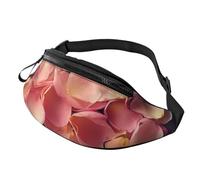 Sac banane pour femme - Grand sac à bandoulière tendance - Sac banane pour voyage - Grenade, Pétales floraux en forme de cœur, Taille unique