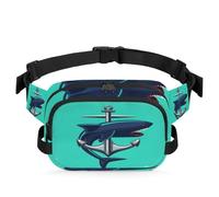 Sac banane pour femme, homme, fille, garçon, enfant - Motif ancre - Pour course à pied, sport, randonnée, couleur, XL, Organiseur de sac