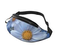 Sac Banane pour Femme Mem Fashion, Sac Banane à bandoulière Daisy Blue avec Sangle réglable