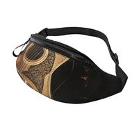 Sac banane pour femme Mem Fashion - Sac banane à bandoulière pour guitare Old West avec sangle réglable - Noir, taille unique, Noir , Taille unique