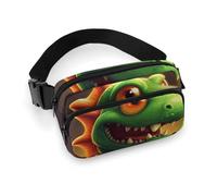 Sac banane pour femme - Motif dragon avec ouverture ouverte - Poches zippées - Sangle réglable - Portefeuille pour voyage, cyclisme, course à pied, randonnée, style 20 x 13 cm, Style :, 20x13cm