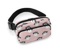 Sac banane pour femme - Sac banane amusant et mignon avec chapeau lama pour femme