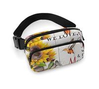 Sac banane pour femme - Sac banane souvenir tournesol colibri pour femme