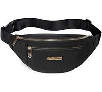 Sac banane pour femme, sac banane tendance avec sangle réglable pour voyage, sport, course à pied, noir, One Size