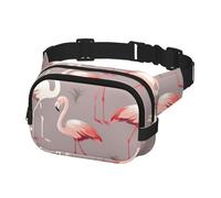 Sac Banane pour Femmes et Hommes, Ceinture à Motif Flamant Rose, avec Bretelles réglables, Poitrine, à bandoulière de Voyage