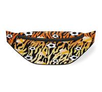 Sac banane pour femmes, hommes, filles, garçons, enfants, motif tigre, trophée de football, sac banane pour voyage, sport, course à pied, couleur, M