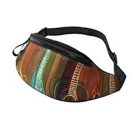 Sac banane pour fête d'animaux - Sac banane pour l'extérieur - Pour promener le chien, la course, la randonnée, le camping, Guitars Art, Taille unique