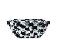 Sac banane pour homme et femme avec bandoulière réglable, grand sac banane de randonnée pour la course à pied, le cyclisme, motifs Techno Orb, noir, taille unique, Noir , Taille unique