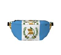 Sac banane pour homme et femme avec bandoulière réglable, grand sac banane pour la course à pied, le cyclisme, motifs drapeau du Guatemala, noir, taille unique, Noir , Taille unique