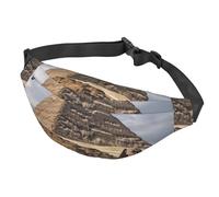 Sac banane pour homme et femme avec ceinture réglable - Style décontracté - Pour le sport, la course à pied, le cyclisme, Pyramides d'Égypte., Taille unique