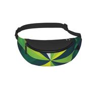 Sac banane pour homme et femme avec drapeau abstrait géométrique imprimé national sac banane pour promener le chien sacs banane pour voyage, sport, course à pied, randonnée, jogging, gym, Noir ,