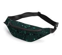 Sac banane pour homme et femme avec imprimé hacker - Sac banane de sport pour voyage, course à pied, randonnée, marche, entraînement, hacker, 36 x 15 cm, Hacker, 36*15cm