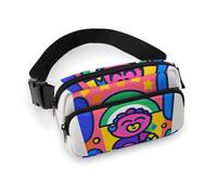 Sac banane pour homme et femme avec sangle réglable et lumières laser pour tous les jours, Tasse des années 90., 20x13cm