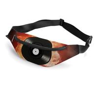 Sac banane pour homme et femme avec sangle réglable, Fire DVD, 36*15cm, Art Déco