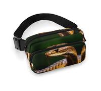 Sac banane pour homme et femme avec sangle réglable Gay Pride arc-en-ciel pour tous les jours, Cobra Snake, 20x13cm