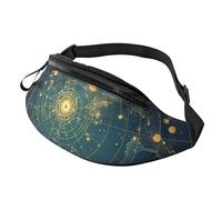 Sac banane pour homme et femme avec sangle réglable Motif étoiles du Nord Constellation