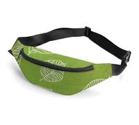 Sac banane pour homme et femme avec sangle réglable Motif lapins amusants, Ligne blanche simple, 36*15cm, Art Déco