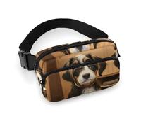 Sac banane pour homme et femme avec sangle réglable, motif lézard vert, pour tous les jours, Dressage de chien, 20x13cm