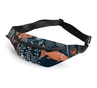 Sac banane pour homme et femme avec sangle réglable, Motif poisson de dessin animé, 36*15cm, Art Déco