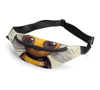 Sac banane pour homme et femme avec sangle réglable Motif tigre dessiné à la main, Adorable animal, 36*15cm, Art Déco