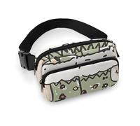 Sac banane pour homme et femme avec sangle réglable pour Halloween, nuit, pour tous les jours, Masquer les cadeaux, 20x13cm