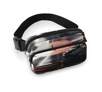 Sac banane pour homme et femme avec sangle réglable pour voyage, sport, randonnée, tourne-disque, 20 x 13 cm, sac banane pour tourne-disque, 20 x 13 cm, sac banane, Baladeur, 20x13cm, Sac banane