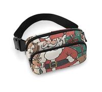 Sac banane pour homme et femme avec sangle réglable - Trois chats et oiseaux - Pour tous les jours, Envoyer des cadeaux ensemble, 20x13cm