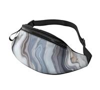 Sac banane pour homme et femme avec texture marbrée et éclaboussures de cuivre, Papier peint effet marbre, Taille unique