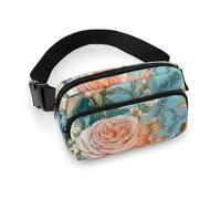 Sac banane pour homme et femme - Différentes variétés de fleurs - Pour voyage, course à pied, randonnée, différentes variétés de fleurs, 20 x 13 cm, sac banane, différentes variétés de fleurs,