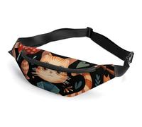 Sac banane pour homme et femme - Étanche - Avec sangle réglable - Pour la plage, Enveloppe et chat, 36*15cm
