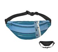 Sac banane pour homme et femme - Étanche - Bonhomme de neige - Avec sangle réglable, Maison lumineuse océan, Taille unique