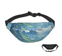 Sac banane pour homme et femme - Étanche - Bonhomme de neige - Avec sangle réglable, Paysage de Jupiter, Taille unique