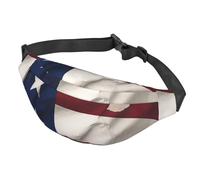 Sac banane pour homme et femme - Étanche - Drapeau de l'État du Texas - Sac banane tendance - Sac à bandoulière réglable avec fermeture éclair - Pour la course à pied, la randonnée, les voyages,