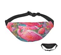 Sac banane pour homme et femme - Étanche - Motif flamant rose - Avec sangle réglable, Flamingo Bird, Taille unique